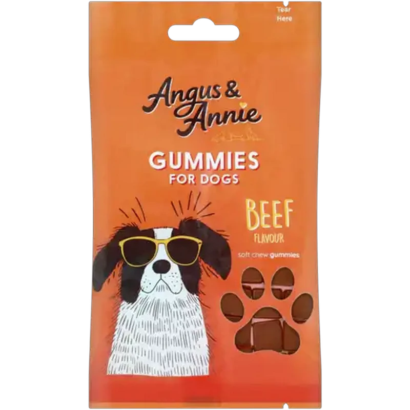 Angus & Annie Beef Flavour Gummies for Dogs 80g