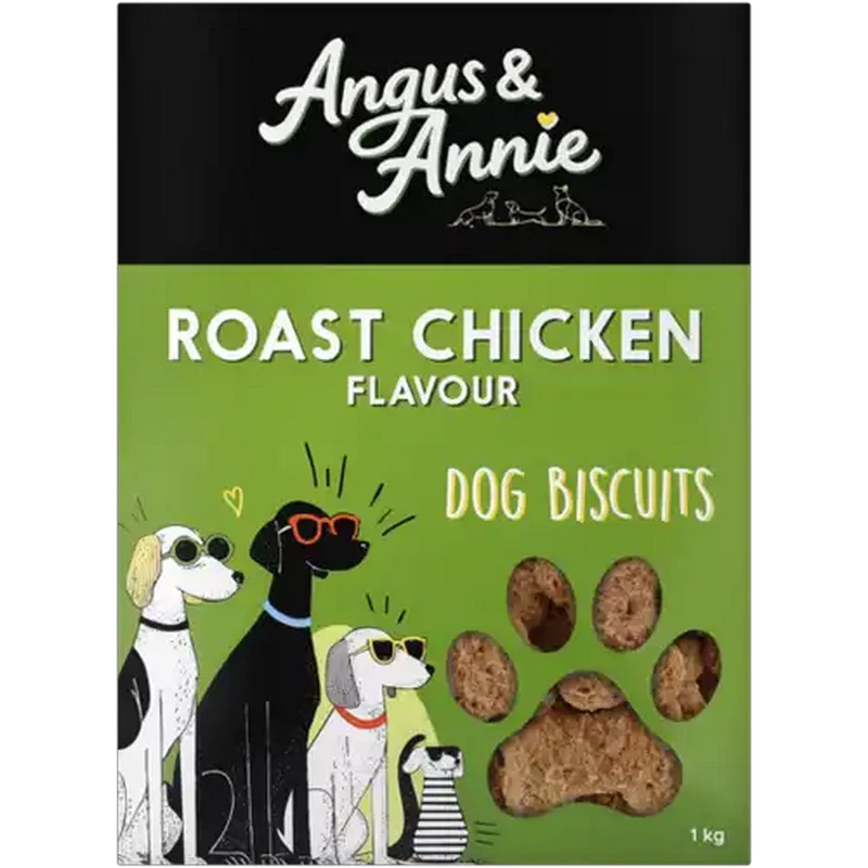 Angus & Annie Roast Chicken Flavour Dog Biscuits 1kg