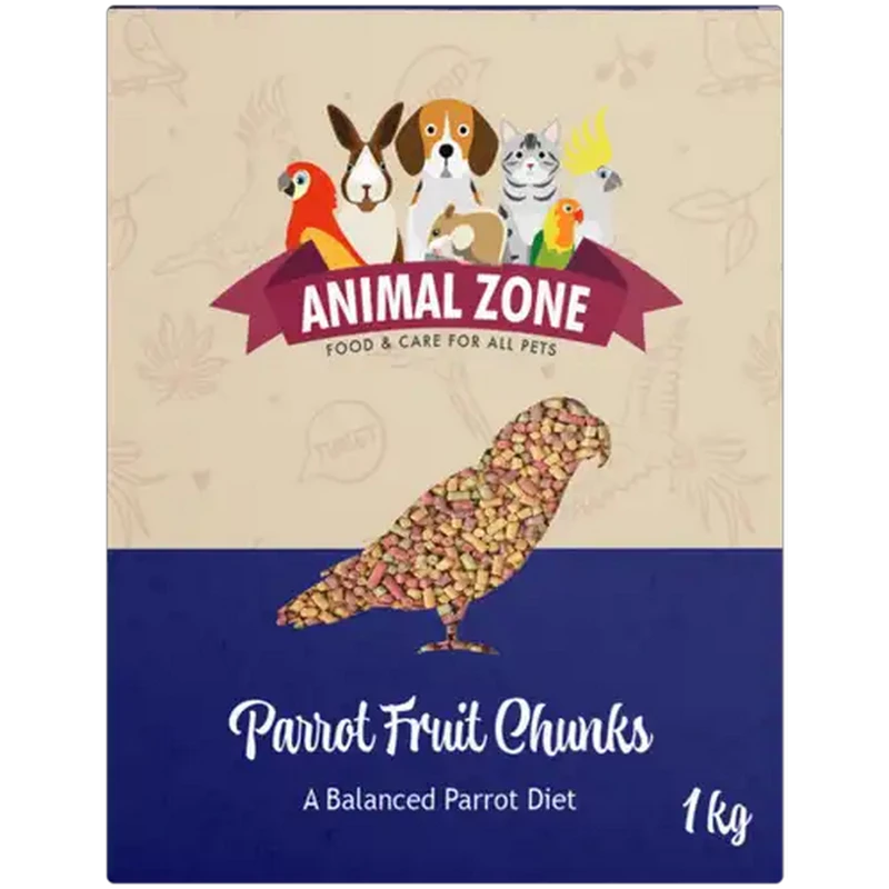 Animal Zone Fruit Chunks Parrot & Parakeet Food 1kg