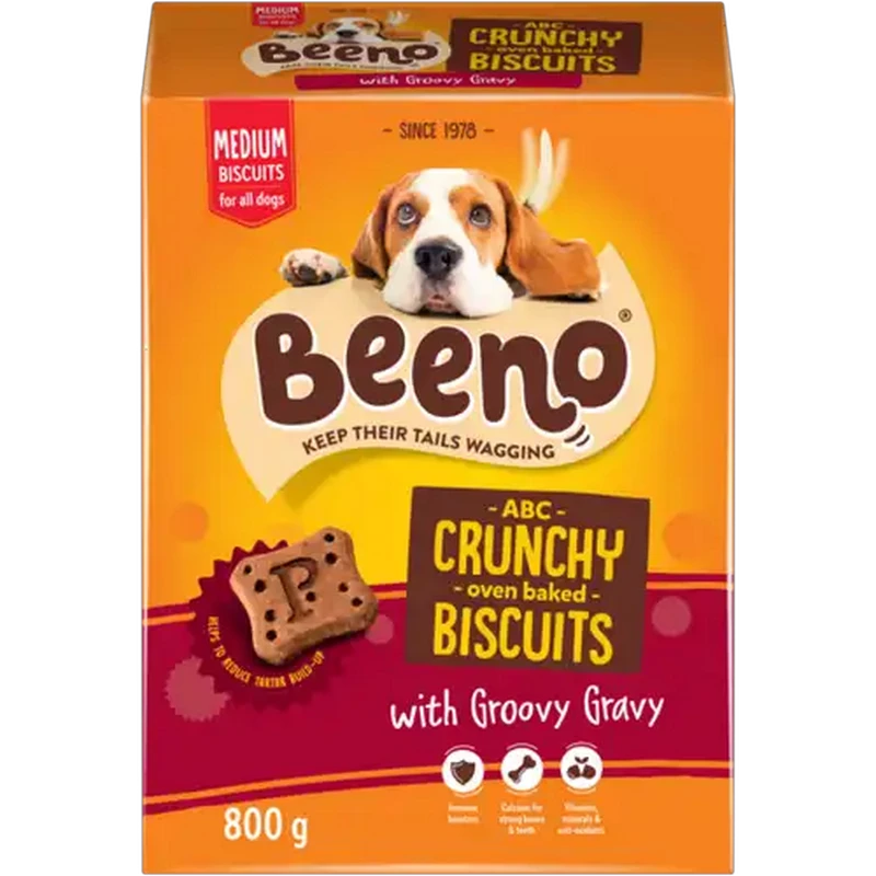 BEENO Small-Med Dog Biscuits With Groovy Gravy 800g