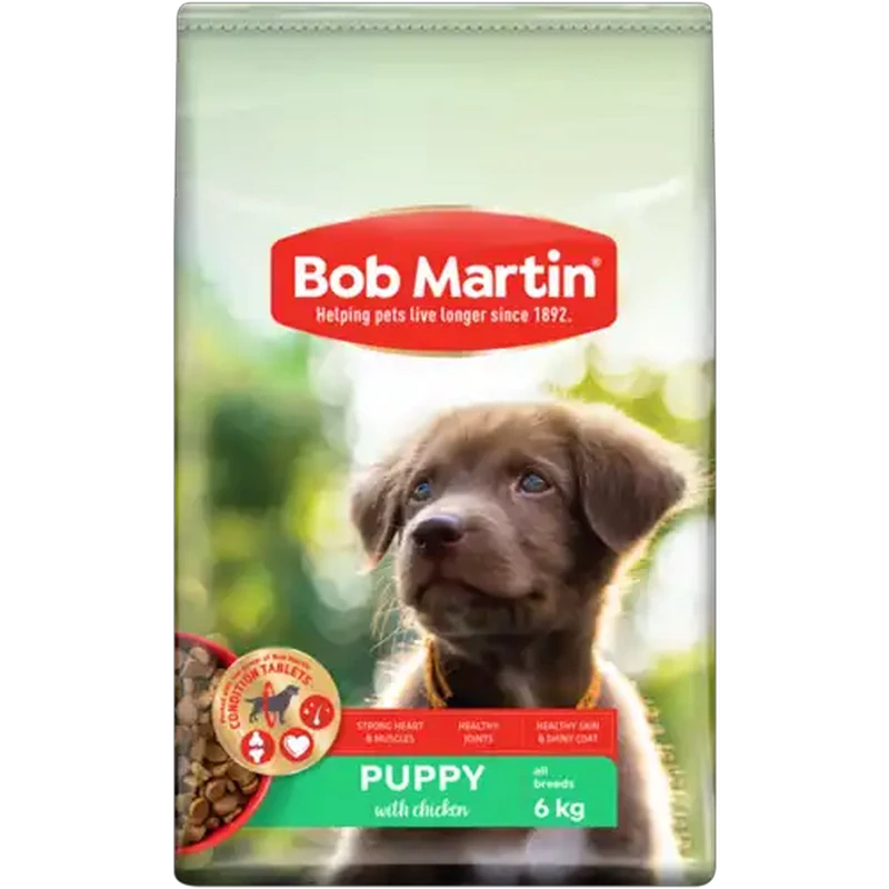 Bob Martin Complete Condition Superfood Boost Extra Chicken Flavoured Dog Food For Puppies Bag 6kg
