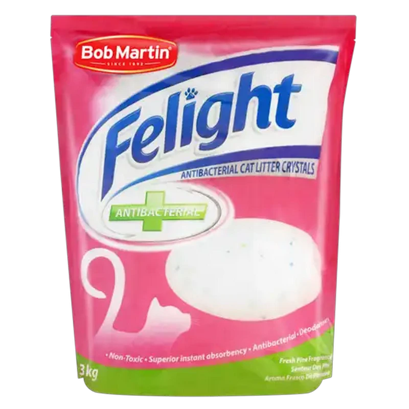 Bob Martin Felight Fresh Pine Scented Antibacterial Cat Litter Crystals 3kg