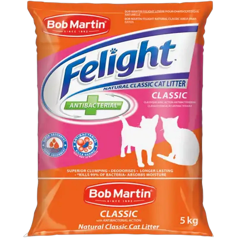 Bob Martin Felight Natural Classic Cat Litter Bag 5kg