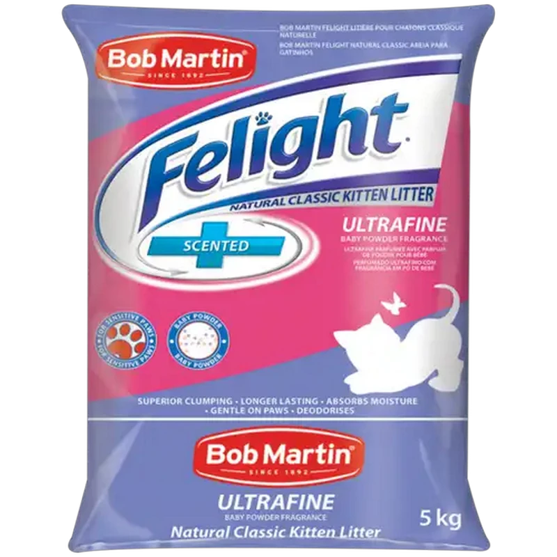 Bob Martin Felight Ultrafine Scented Natural Classic Kitten Litter Bag 5kg