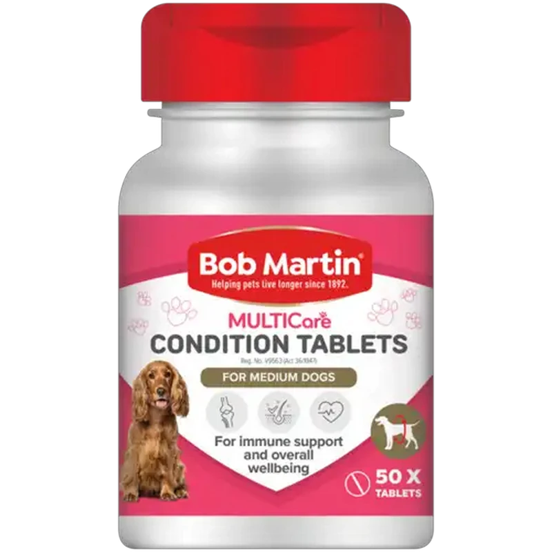 Bob Martin Multicare Medium Condition Tablets for Dogs 50 Pack