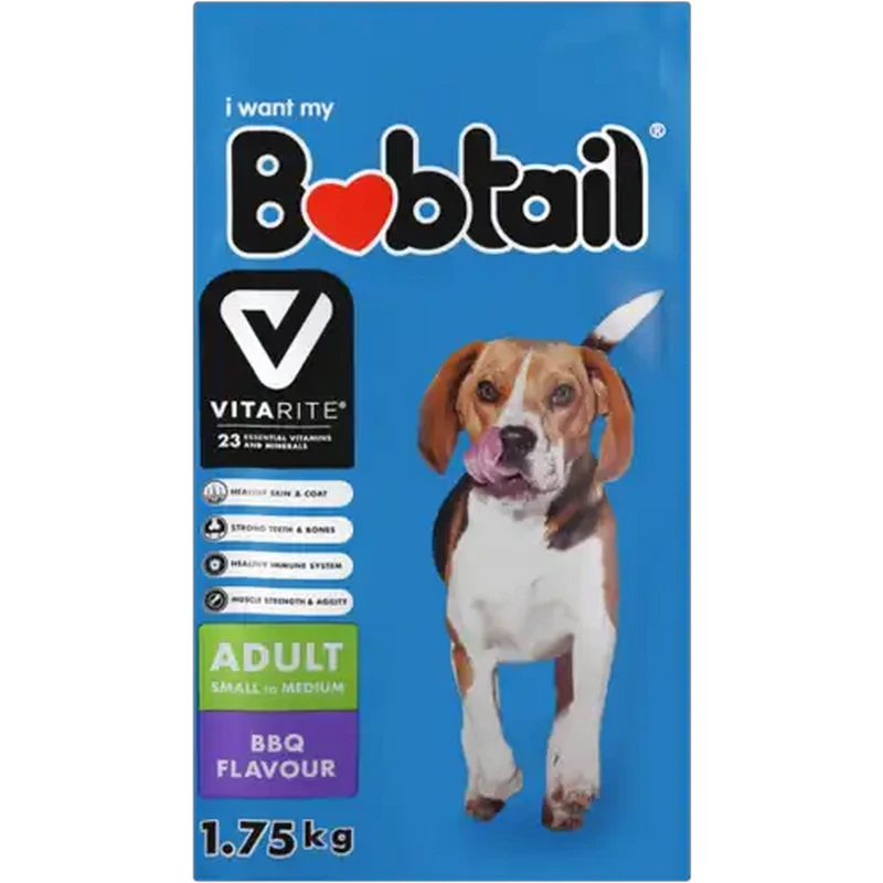 Bobtail BBQ Flavoured Small Adult Dog Food 1.75kg