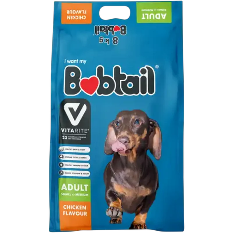 Bobtail Chicken Flavoured Small/Medium Dog Food 8kg