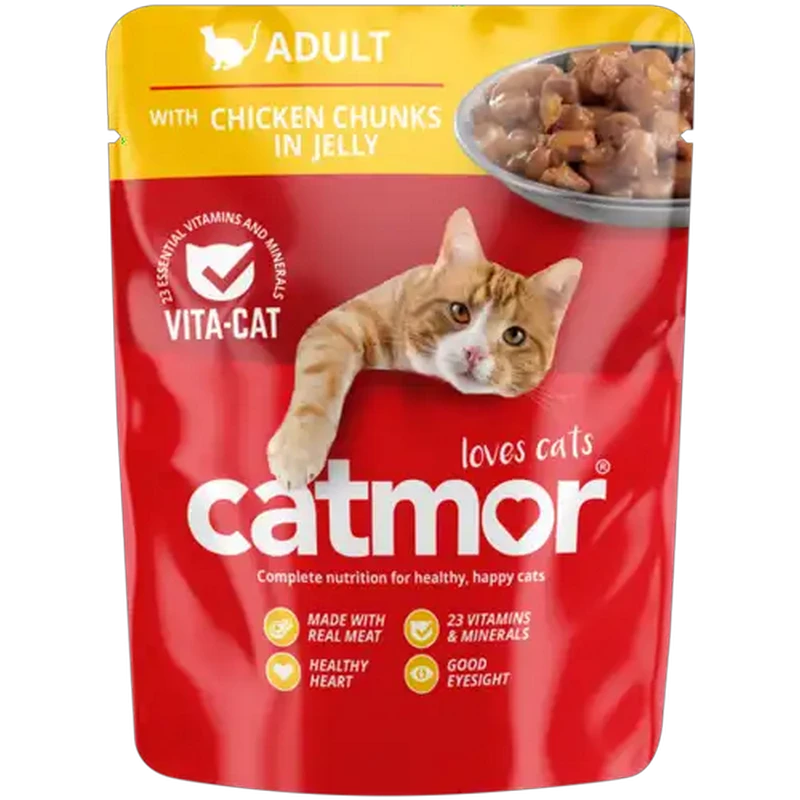 Catmor Chicken Chunks In Jelly Adult Wet Cat Food 70g
