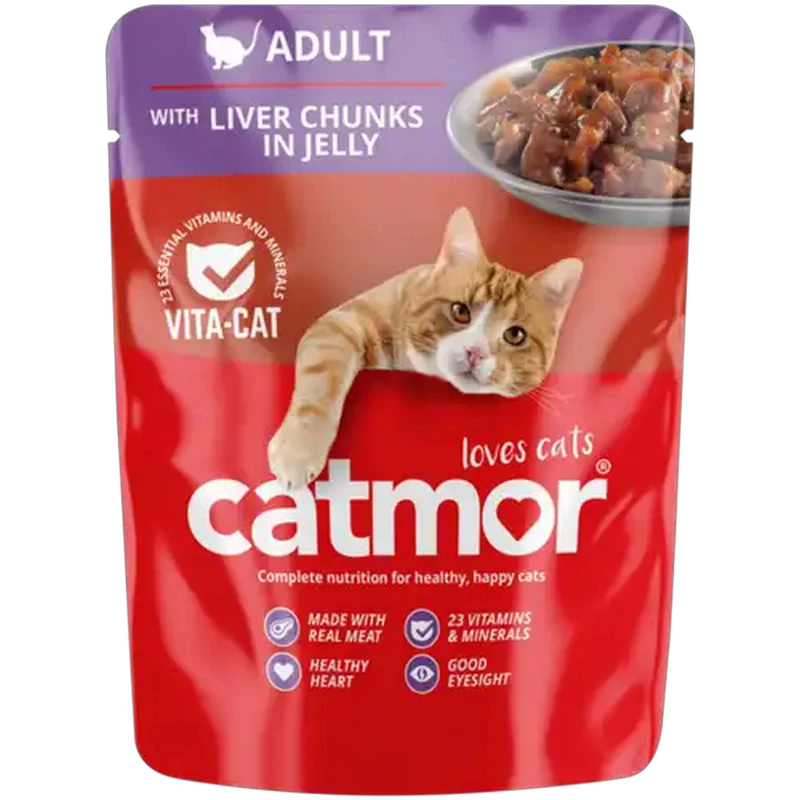 Catmor Liver Chunks In Jelly Adult Wet Cat Food 70g