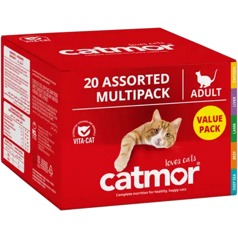 Catmor Multi-Pack Assorted Adult Wet Cat Food 20 x 70g