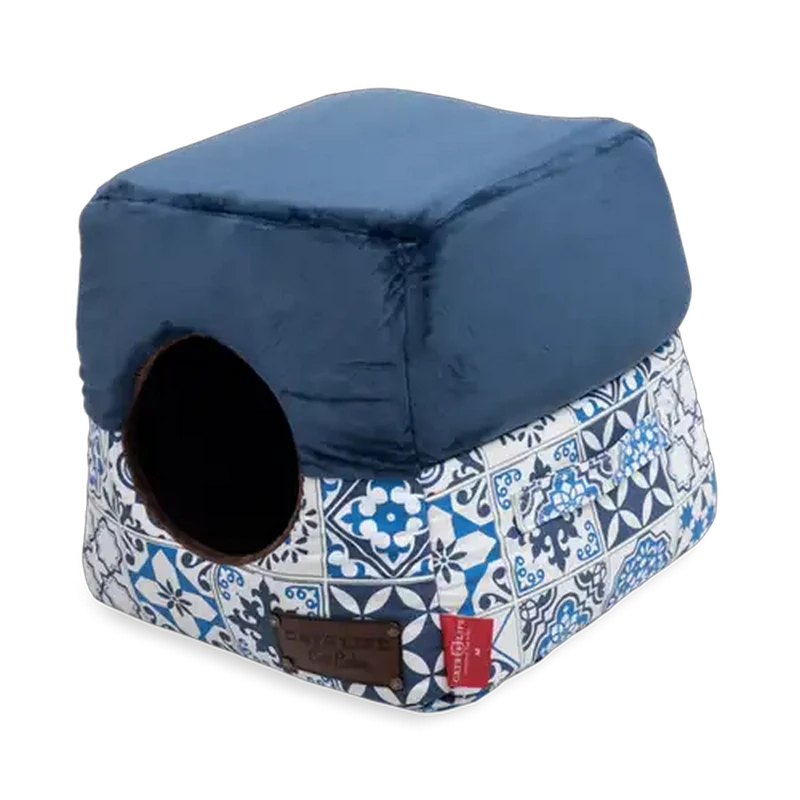 Cat's Life Blue Cube Cat Bed