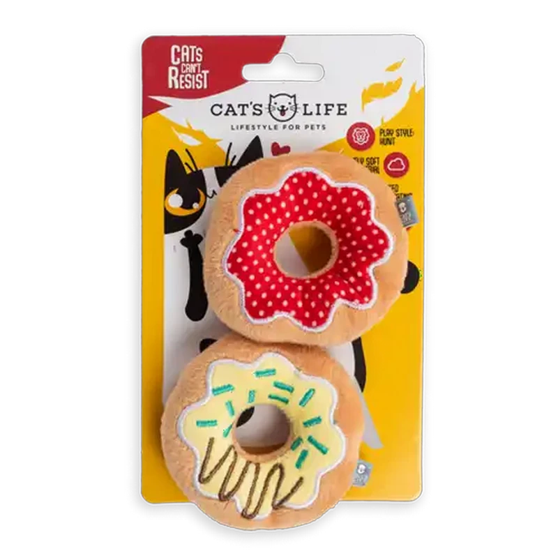 Cat's Life Brown Donut Cat Toy