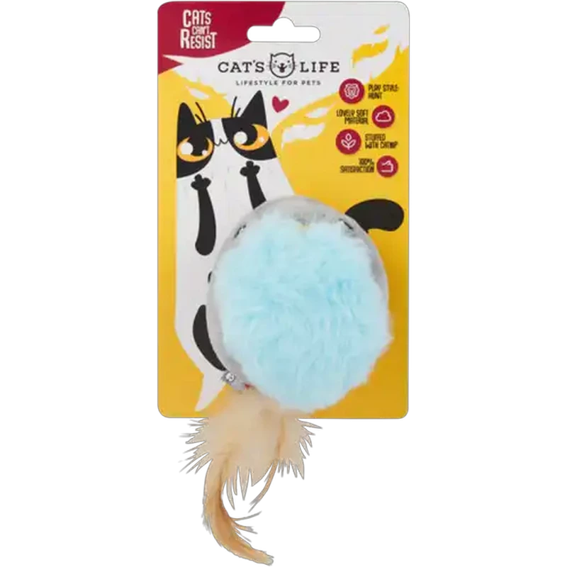 Cat's Life Grey Hero Mouse Plush Cat Toy