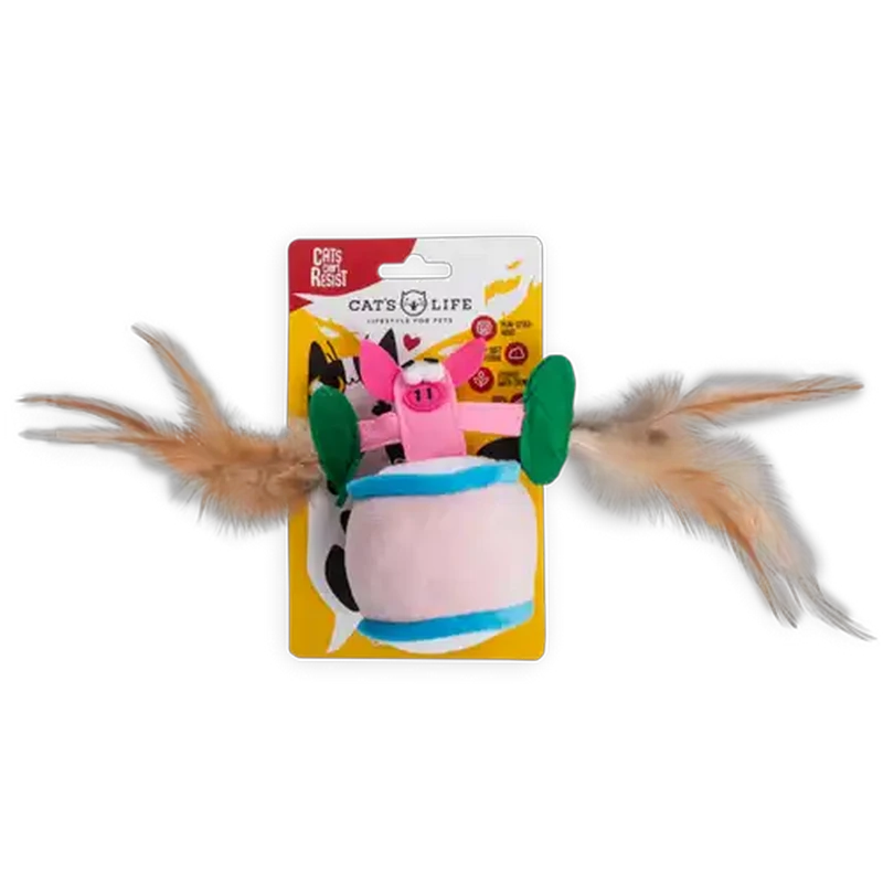 Cat's Life Pink Pig Cat Toy