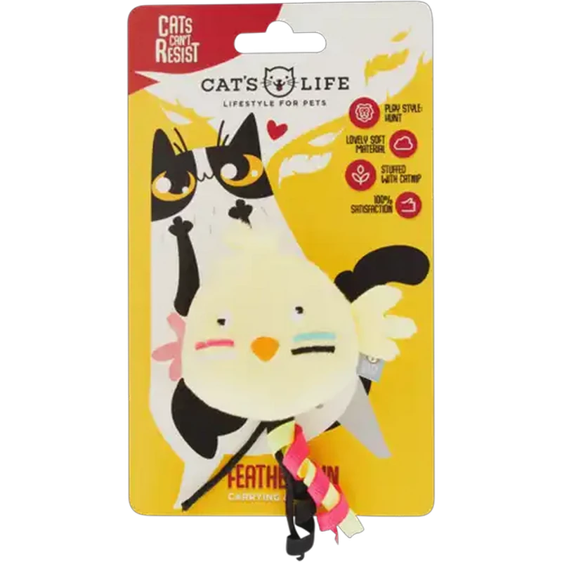 Cat's Life Yellow Indie Chicken Cat Toy