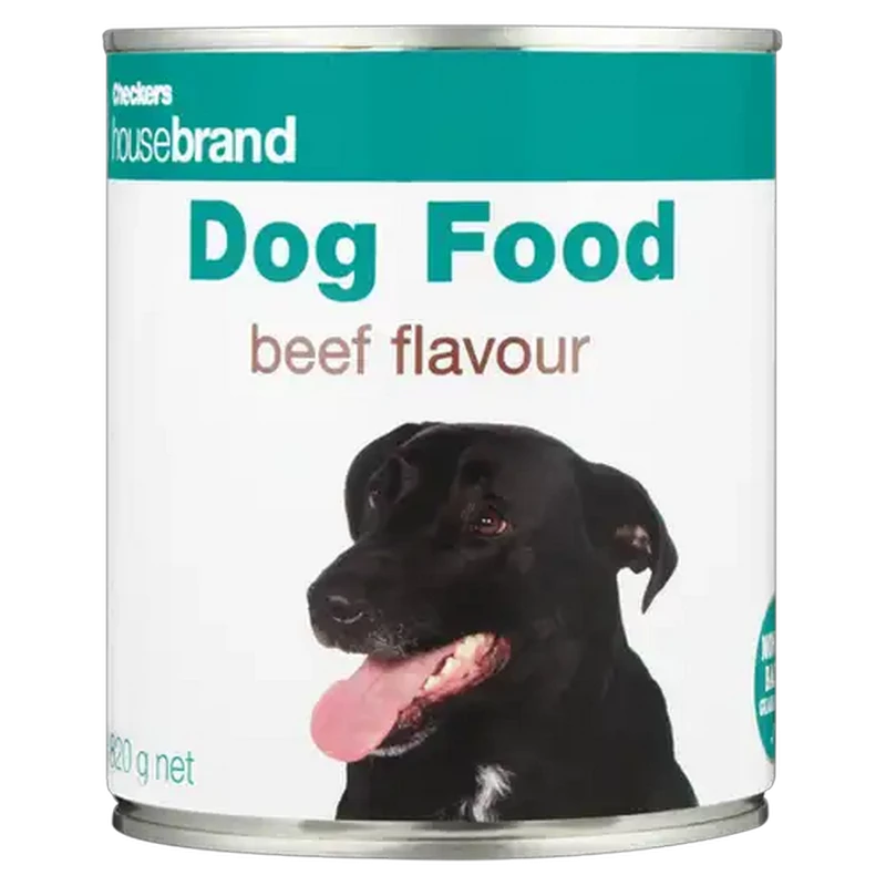 Checkers Housebrand Beef All Breed Dog Food Can 820g