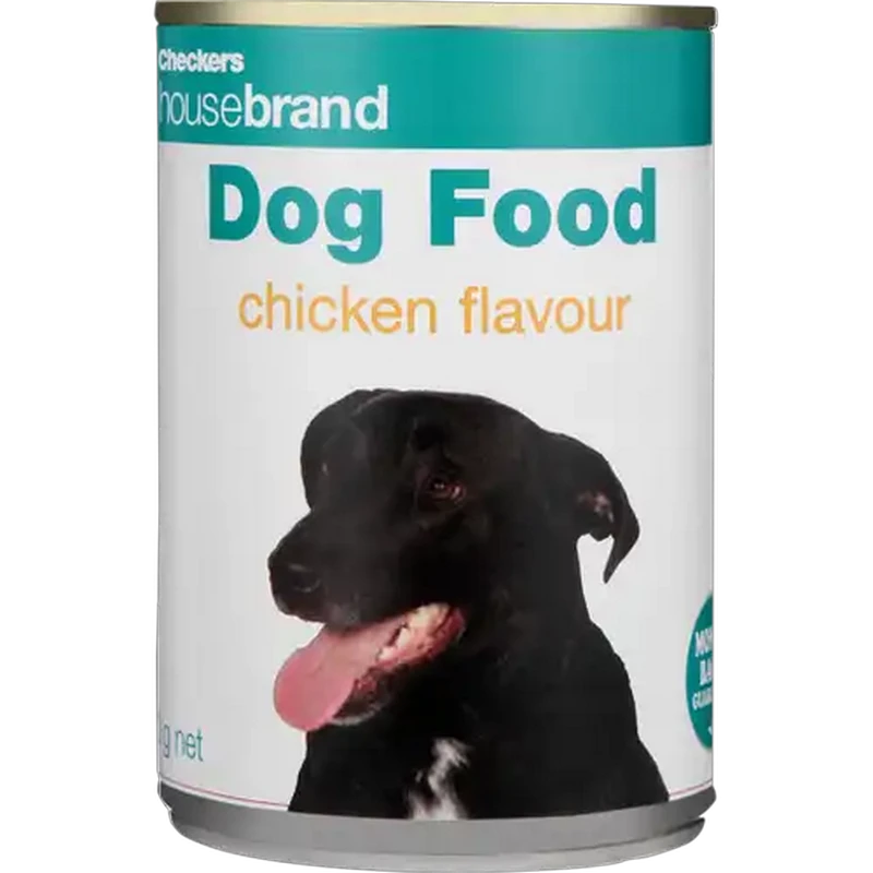 Checkers Housebrand Chicken All Breed Dog Food Can 420g