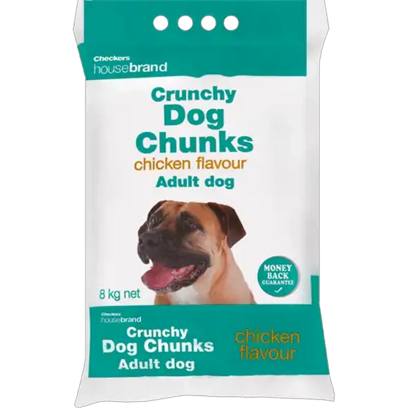 Checkers Housebrand Crunchy Chicken Flavoured Adult Dog Chunks 8kg