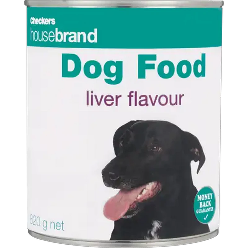 Checkers Housebrand Liver All Breed Dog Food Can 820g