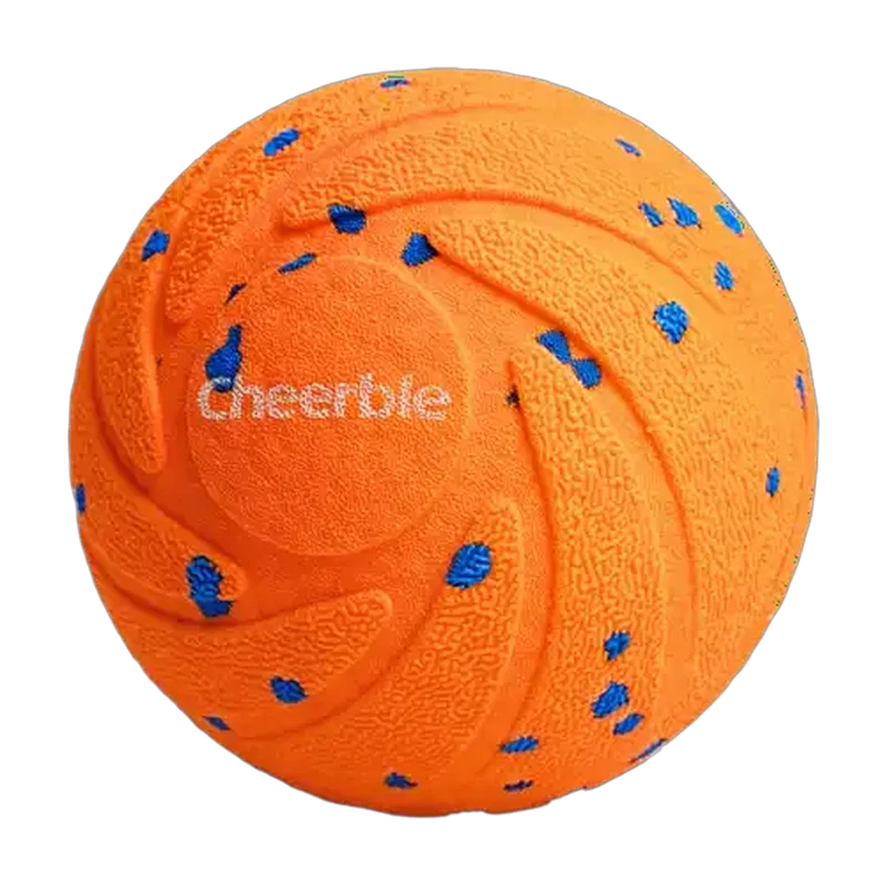 Cheerble Wicked Ball Air Bright Orange Dog Toy