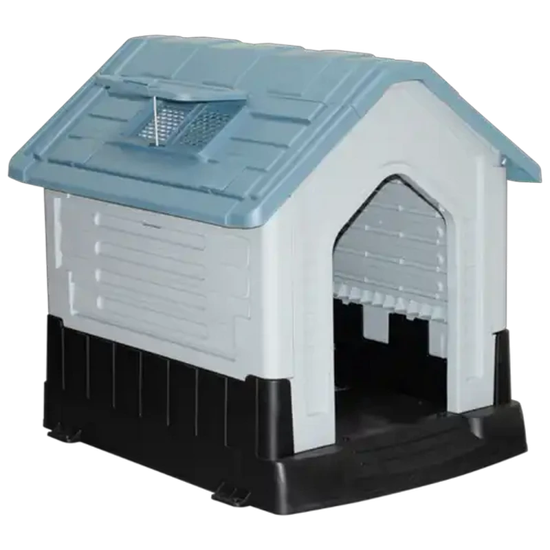 Daro Blue Plastic Dog Kennel Large (68 x 30 x 84cm)