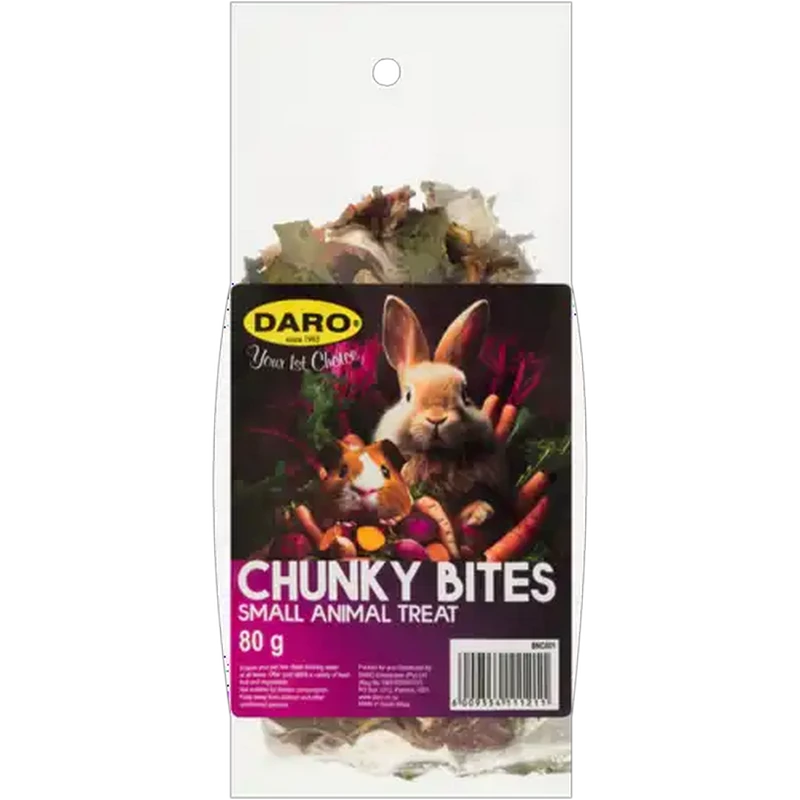 Daro Chunky Bites Small Animal Treat 80g