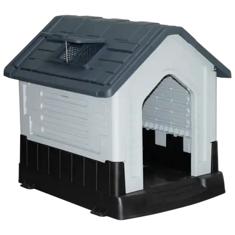 Daro Grey Plastic Dog Kennel Small (60 x 27 x 73cm)