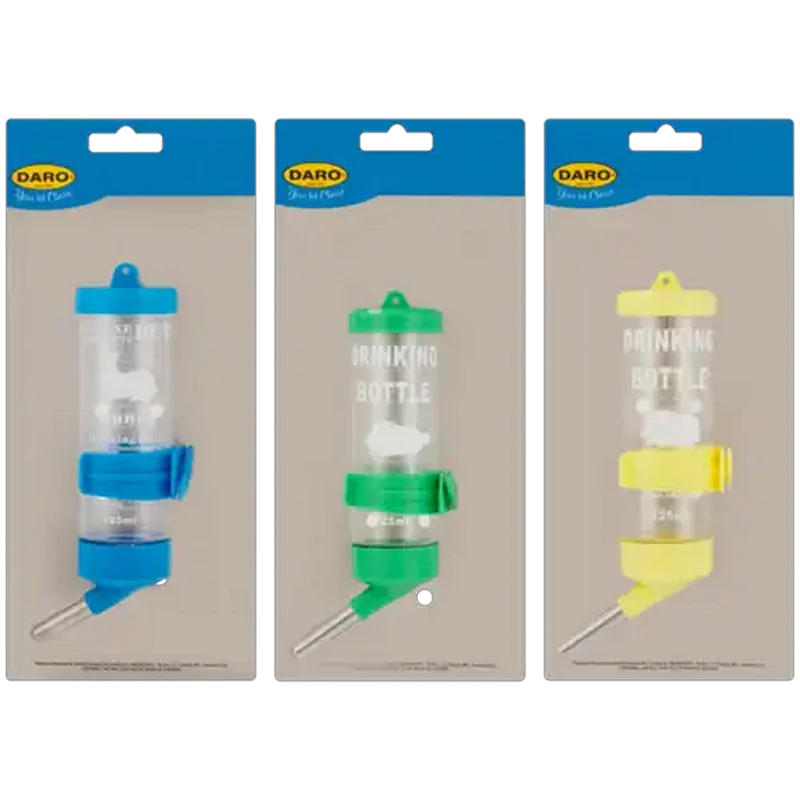 Daro Hanging Hamster & Bunny Drinking Bottle 125ml (Colour May Vary)