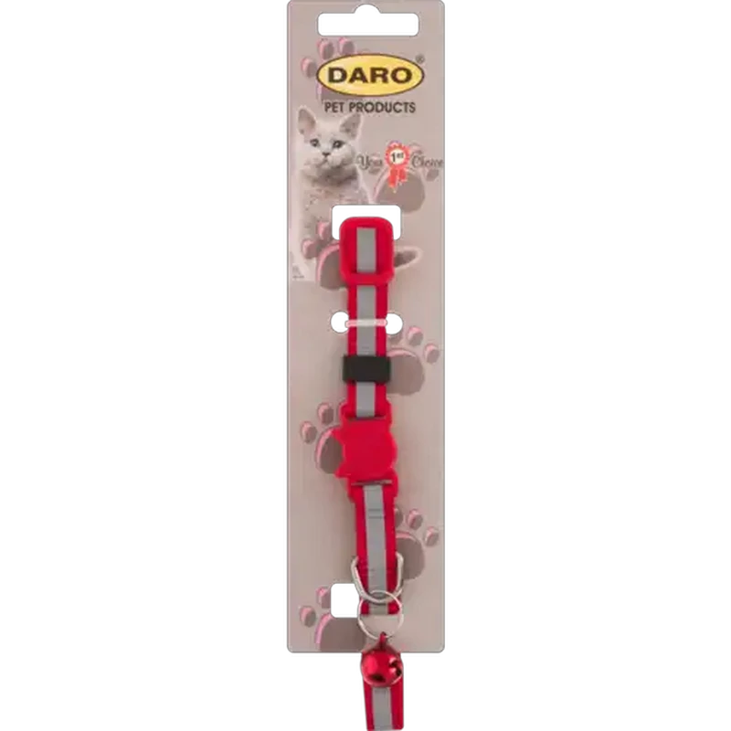 Daro Red Reflective Breakaway Bell Cat Collar
