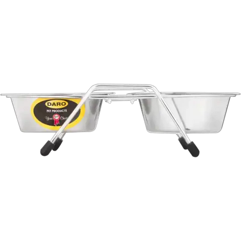 Daro Stainless Steel Double Diner Dog Bowl 450ml
