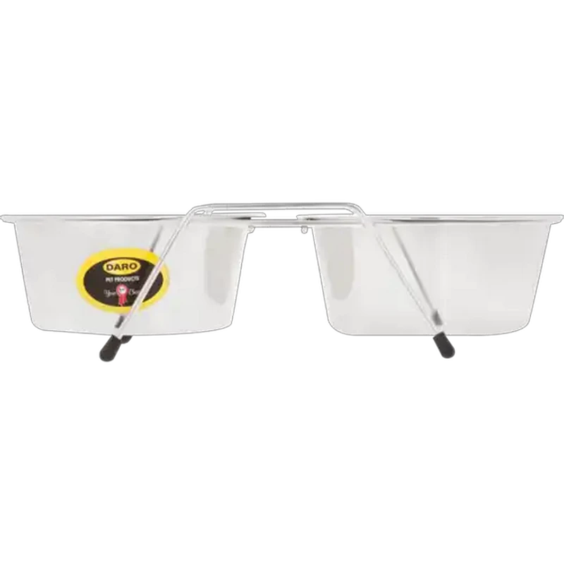 Daro Stainless Steel Double Diner Dog Bowl 900ml