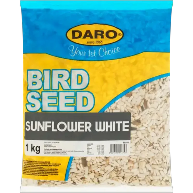 Daro White Sunflower Bird Seed 1kg