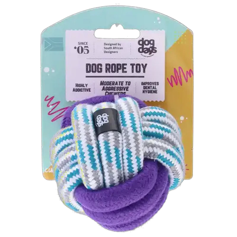 Dog Days Blue Dog Rope Toy 8cm