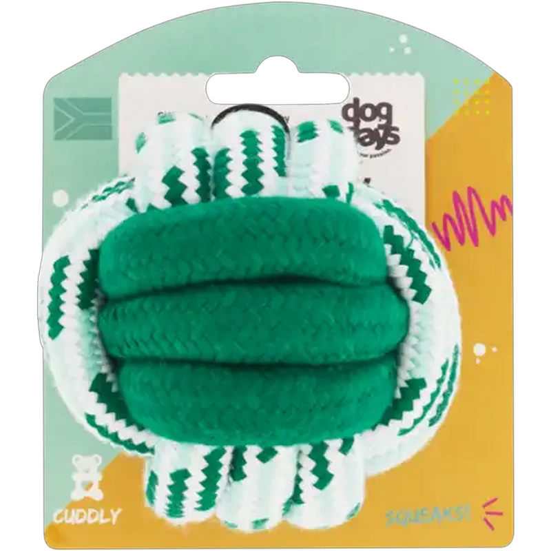 Dog Days Green Rope Ball Dog Toy