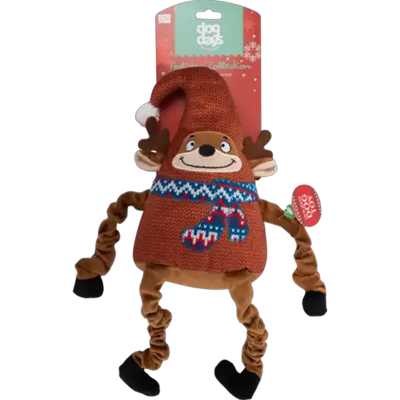 Dog Days Holiday Reindeer Plush Dog Toy 20cm