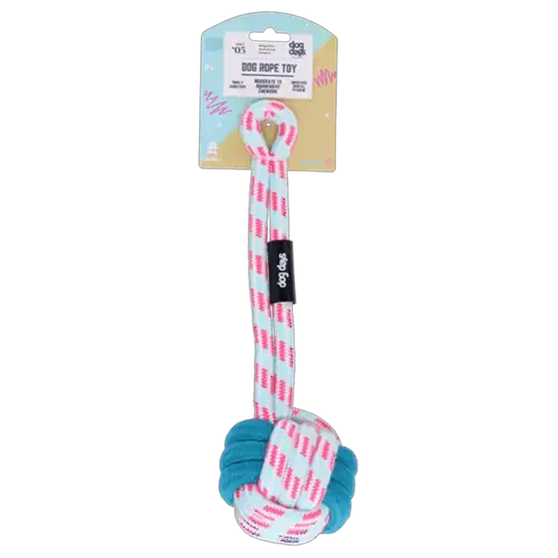 Dog Days Pink Knotted Dog Rope Toy 30cm