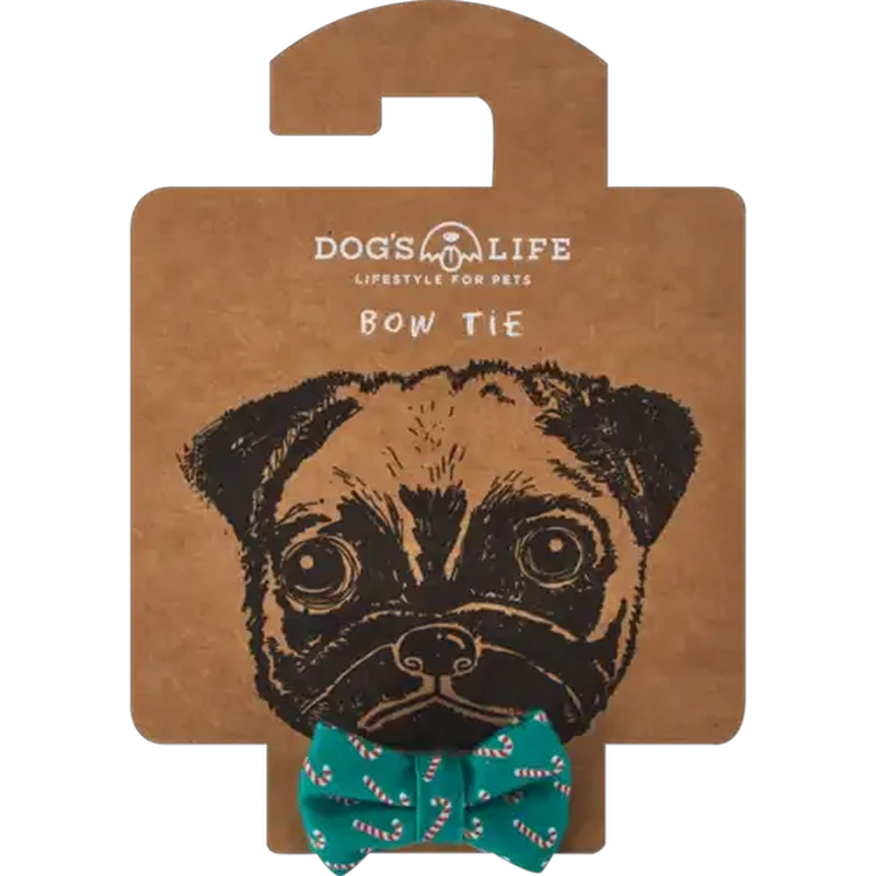 Dog Days Small Candy Cane Themed Pet Bow Tie