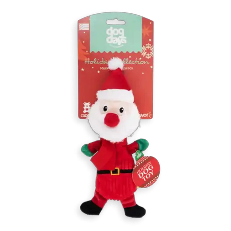 Dog Days TX-Santa3 Christmas Santa Plush Dog Toy 20cm