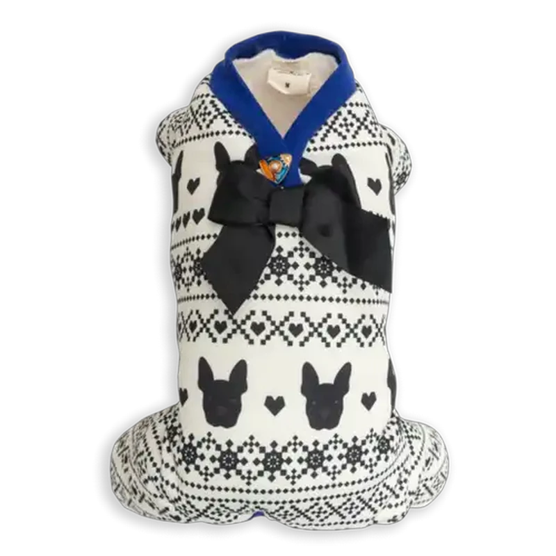 Dog's Life Black Pet PJ with Bow XS