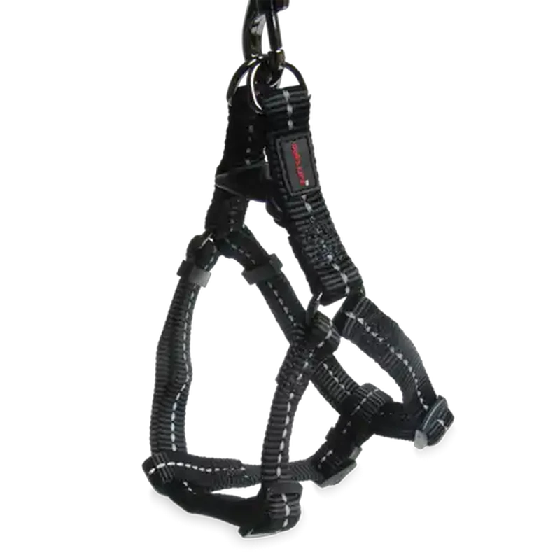 Dog's Life Black Supersoft Reflective Webbing Step In Harness (X Large)