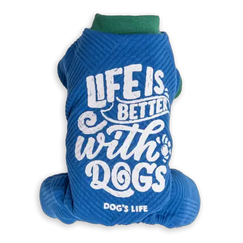 Dog's Life Blue Life Is Better Pet PJ's XS