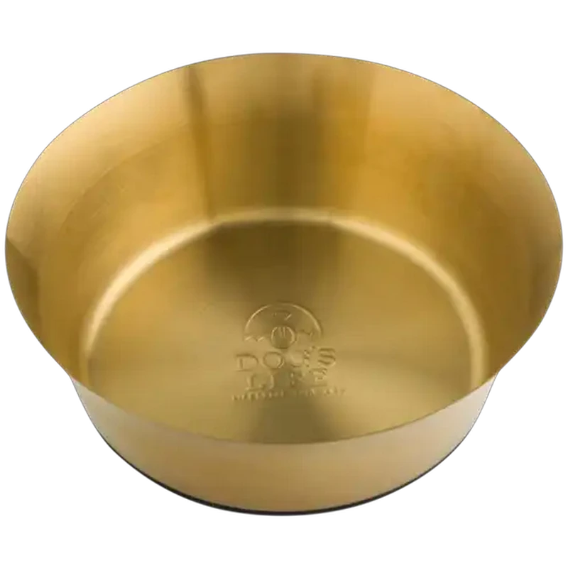 Dog's Life Extra Large Gold Stainless Steel Dog Bowl
