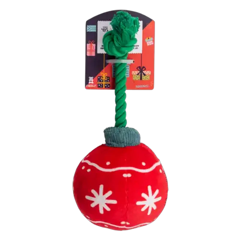 Dog's Life Festive Red Ornament Dog Toy