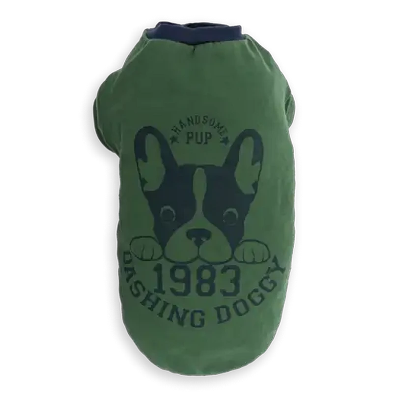 Dog's Life Green Dashing Doggy Pet Tee Large