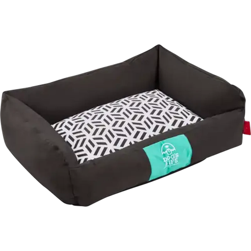 Dog's Life Large Black Urban Lounger Dog Bed