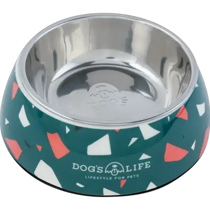 Dog's Life Large Blue Terrazzo Stainless Steel Dog Bowl