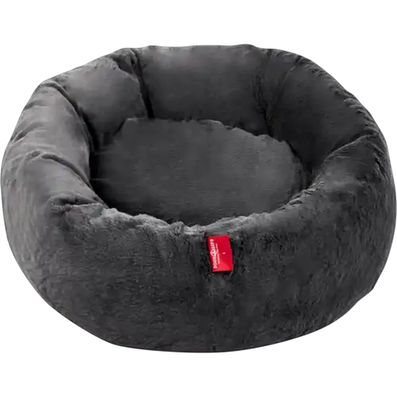 Dog's Life Large Grey Calming Cuddler Dog Bed
