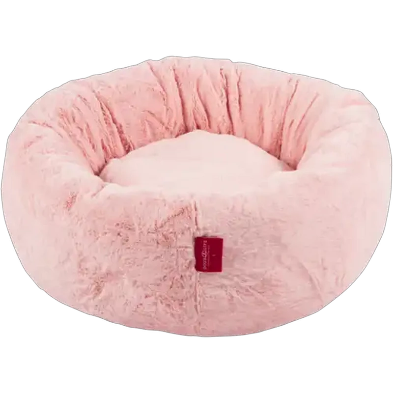 Dog's Life Large Pink Calming Cuddler Dog Bed