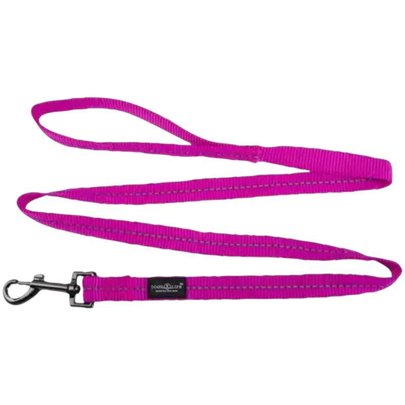 Dog's Life Magenta Webbing Dog Leash (Medium)