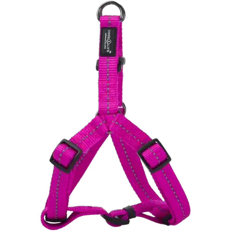 Dog's Life Magenta Webbing Step-In Harness (Large)